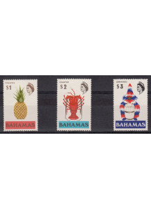 BAHAMAS 1971 francobolli tematica Fauna Yvert e Tellier serie completa 317A-19A